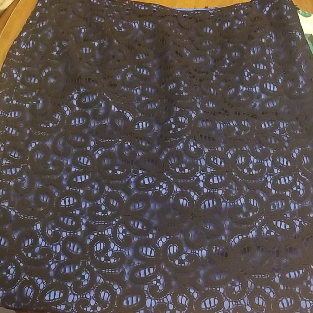 $5 ITEM. Beautiful black & blue lace skirt. MUST BUNDLE WITH OTHER ITEMS